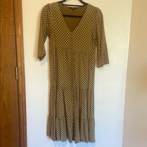 Brown Polka Dot Dress